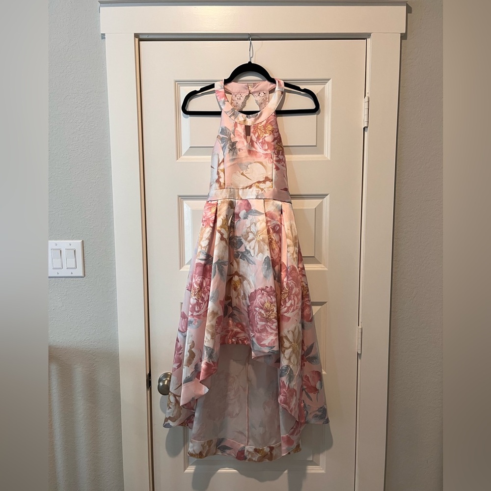Speechless Pink Floral High-Low Dress